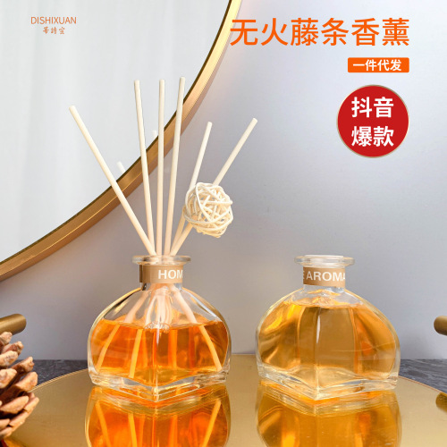 Manufacturer wholesale fireless aromatherapy essential oil rattan fragrance home bedroom tassel style air freshener fragrance