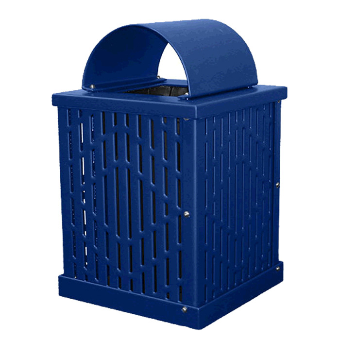 户外浸塑金属垃圾桶 室外街道园林景区果皮箱 公园钢网垃圾箱