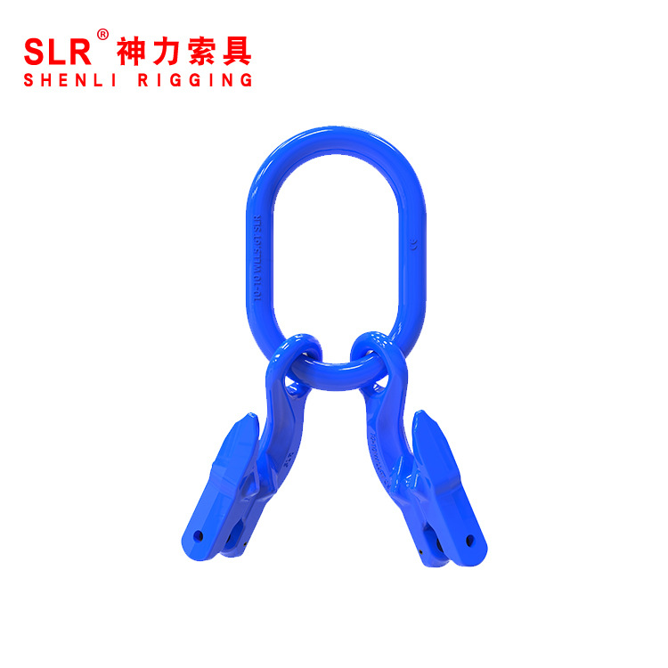 神力索具合金钢锻造100级带羊角抓钩强力环链条连接环厂家批发