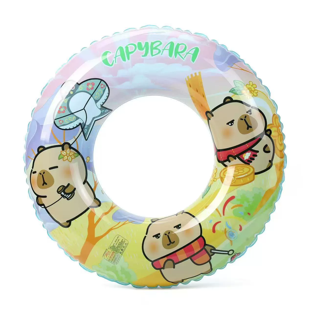 Cartoon inflatable swimming ring, Spiderman, increased thickness