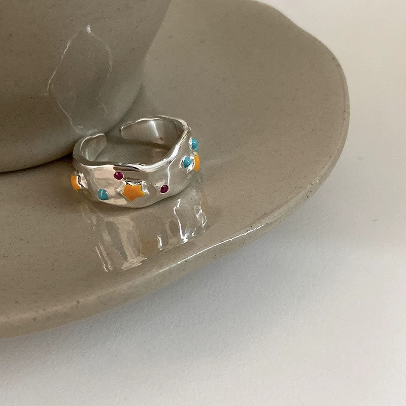 Accessory, nail decoration, small design ring, elastic strap, high-quality style, simple and elegant design
