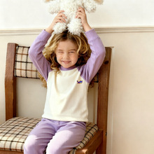 男女童秋衣秋裤德绒套装亲子装睡衣插肩保暖打底内衣中大童家居服