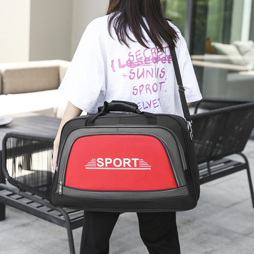  Spring New Men's Oxford Cloth Fitness Travel Backpack and Crossbody Bag, Korean Style Casual Outing Bag