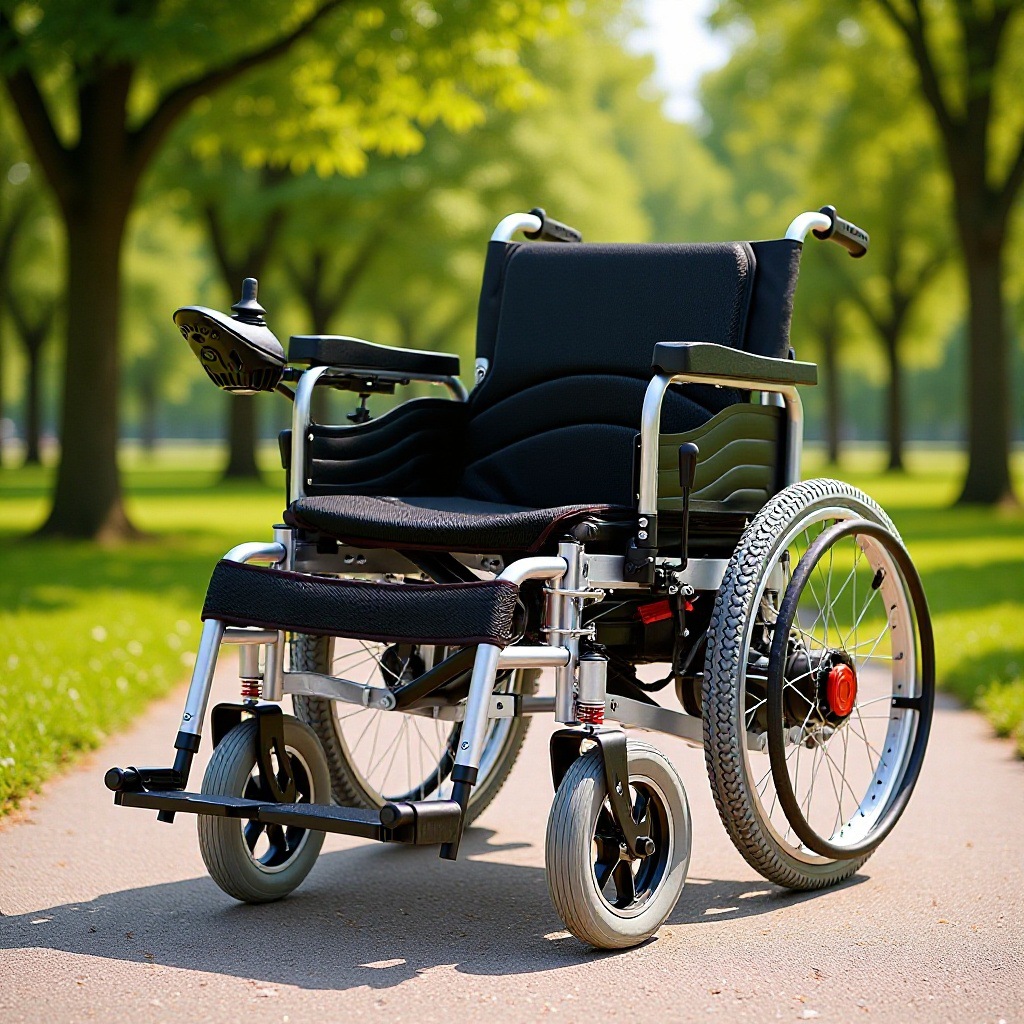 Electric Wheelchair for Disabled Elderly People, Special Foldableable Intelligent Fully Automatic Elderly Four-Wheel Scooter Wheelchair