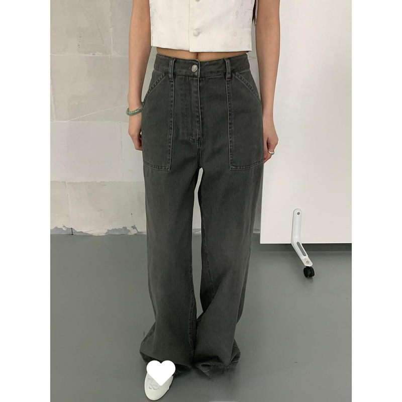 Mermaid_Wear the whole trip to Africa Cargo Jeans Joker Casual Pants Wide Leg Pants