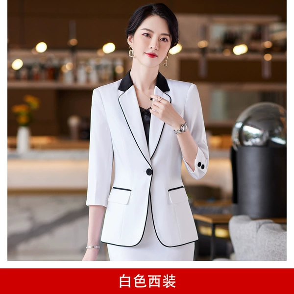 White classic suit jacket