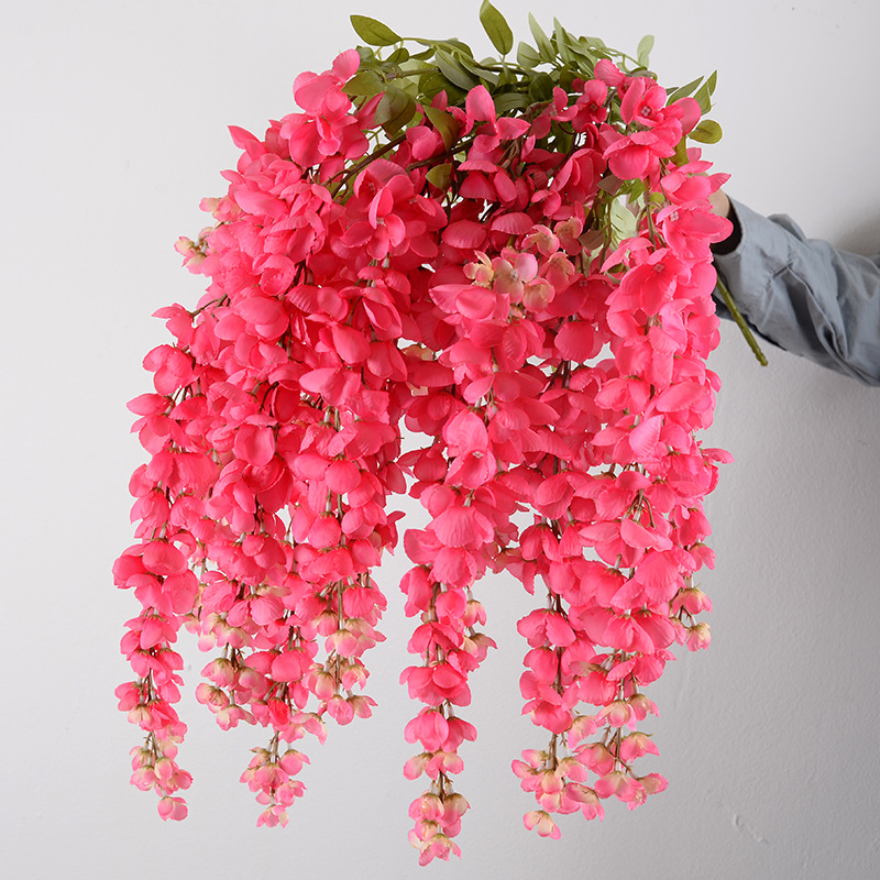 Simulación Abler flor púrpura gigante salón de bodas techo techo de elevación flor de línea alta Monet Wind Flower Hotel