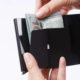 Cross-border for men's anti-theft brush ultra-thin carbon fiber RFID automatic elastic card aluminum alloy card bag bank card wallet
