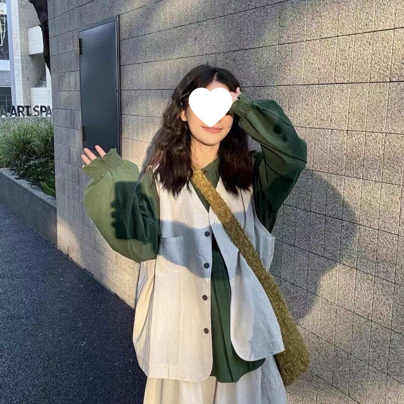 三件套大码女装胖mm春韩版宽松显瘦气质减龄棉麻衬衫+马甲+裤子|undefined