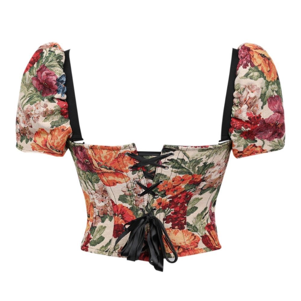 Nuevo óleo retrógrado hueso de pescado camisa mangas desmontables pechos doblados cintura delgada vestido hueso en forma de cuerpo brasero