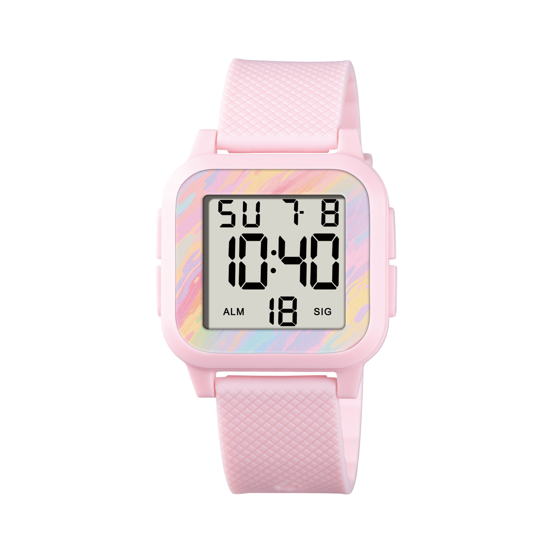 Nuevo cronógrafo de escuela secundaria y secundaria reloj electrónico de luz nocturna alarma de estudiantes adolescentes cronógrafo reloj electrónico deportivo al por mayor