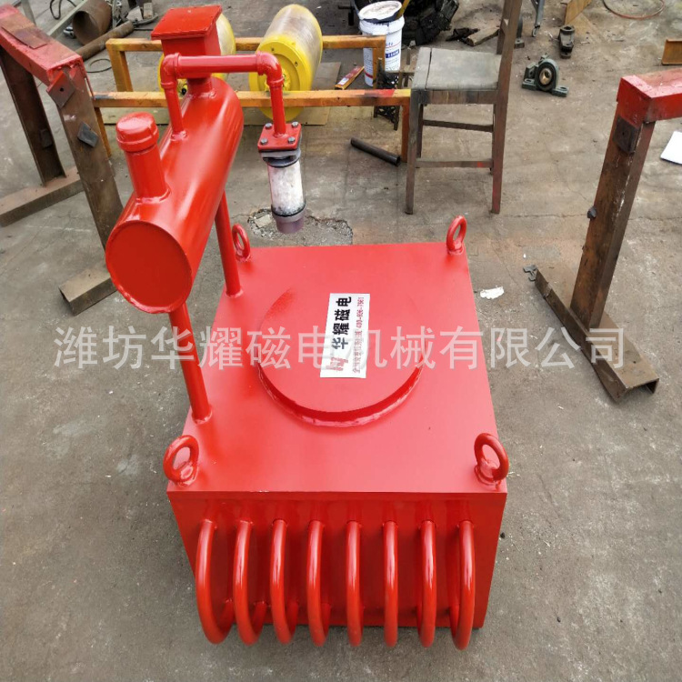 油冷电磁除铁器 自卸式除铁器 悬挂式强磁除铁器 潍坊华耀