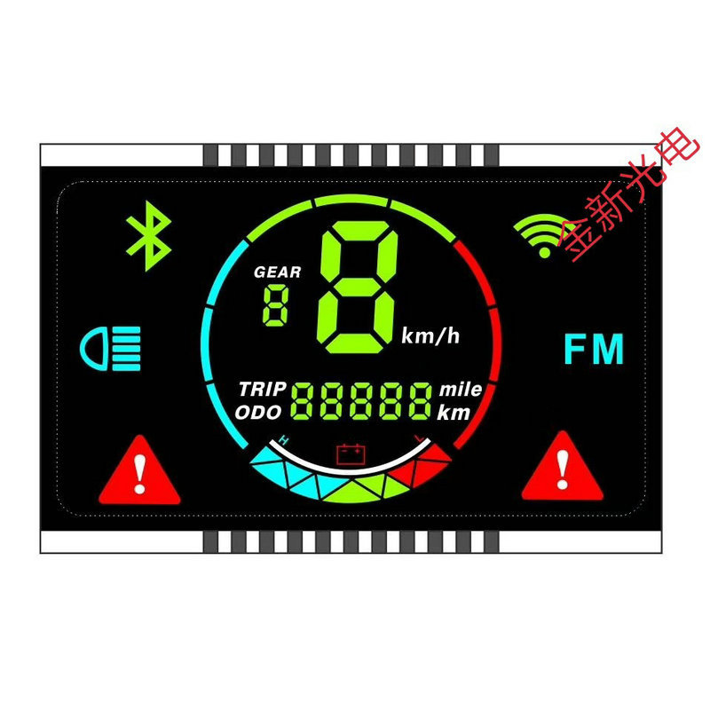 (2개) 세그먼트 디스플레이 VA LCD JX2268 반전 이미지 HD 자동차 디스플레이 공장 직접 판매