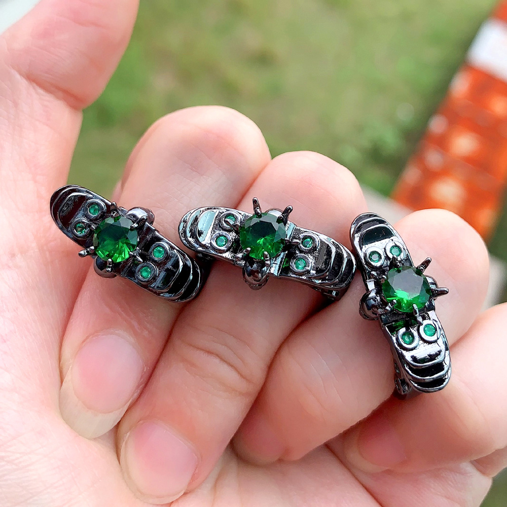 ring hip-hop style with zircon