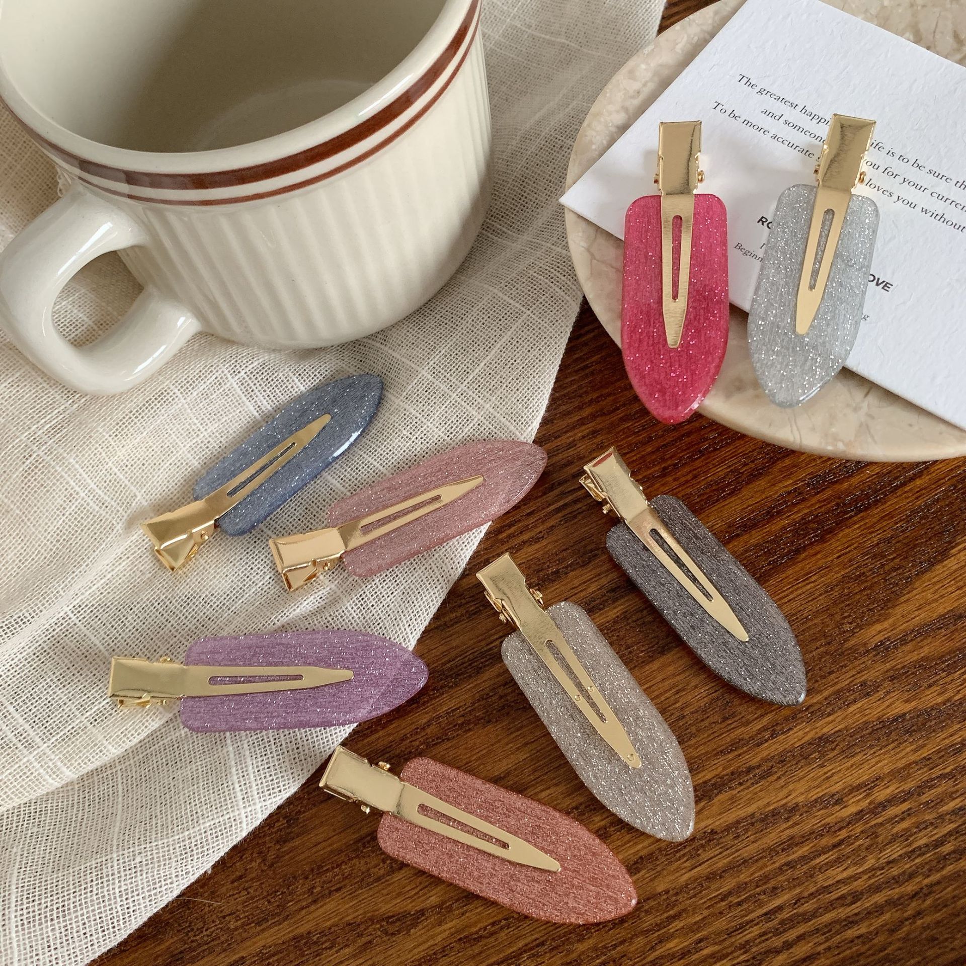 Women's Geometric IG Style Sweet Acetic Acid Sheets Hair Clip display picture 7