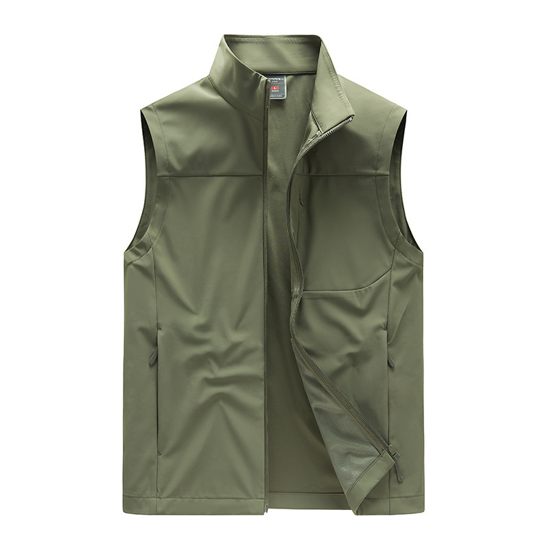 Summer Ultra-Thin New Style Ice Silk Men's Vest, Elastic Sports Breathable Skin Jacket, Men's Outerwear Casual Vest Summer Ultra-Thin New Style Ice Silk Men's Vest, Elastic Sports Breathable Skin Jacket, Men's Outerwear Casual Vest