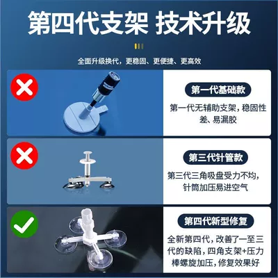Auto glass repair liquid: reducing agent seamless glue artifact