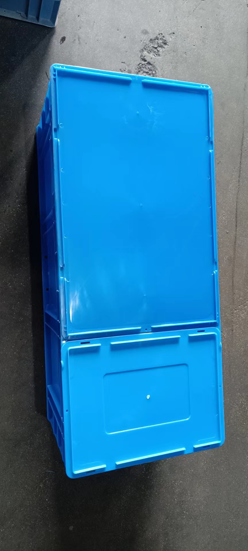 Caja de plástico de gran tamaño, caja de rotación rectangular, caja de cría de peces, caja de tortugas, marco logístico, caja de cría de tortugas, marco de goma