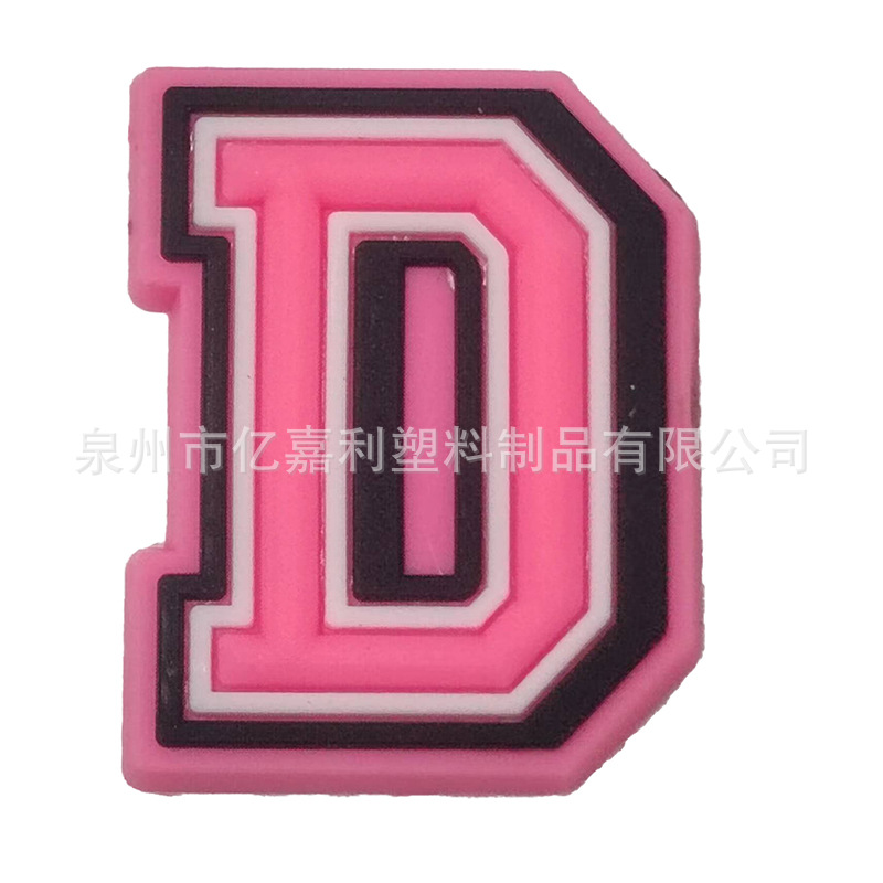 Rosa carta serie agujero zapatos Accesorios agujero zapatos DIY zapatos desmontables flor zapato hebilla al por mayor