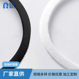 一次性口罩耳绳零痛感泡泡纱耳带 4-5-6mm涤纶高弹彩色黑白编织绳
