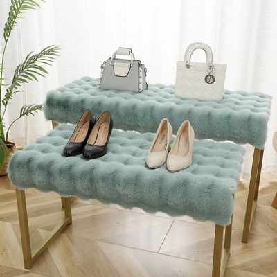Window Mat, Balcony Mat, Faux Wool, Wool pad - customized-size-contact-customer-service-to-change-price-matcha-green