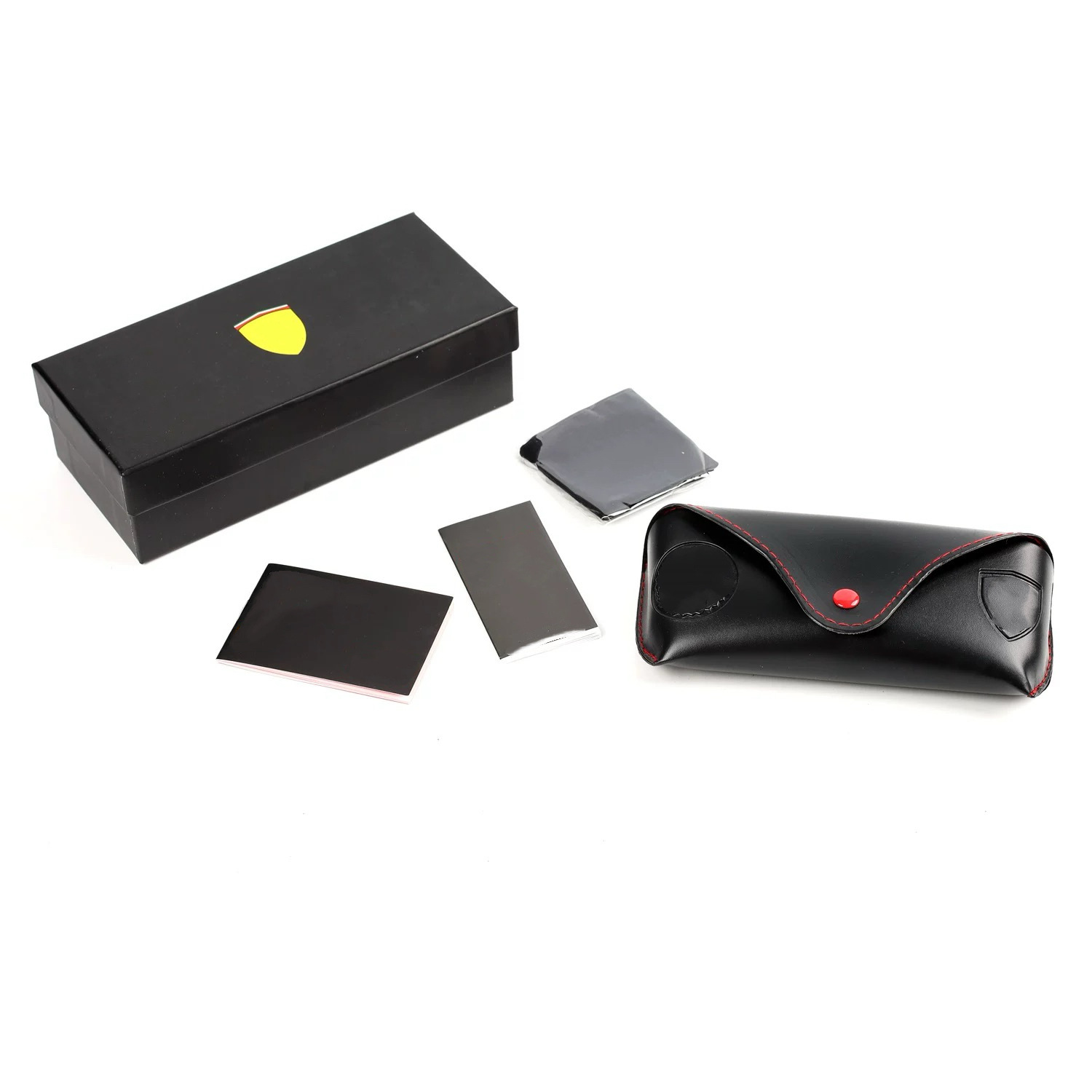 Inventario al por mayor nueva caja de gafas de alta calidad, caja de gafas de sol de alta gama, caja de gafas de sol, caja de paquete completa