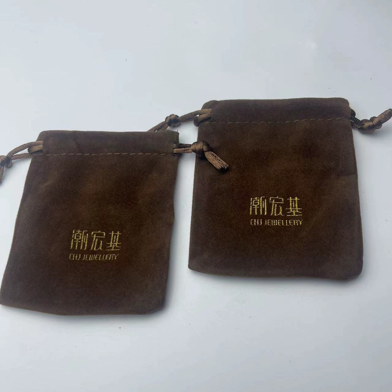Оптовая продажа от производителя: бархатные мешочки Chao Hong Ji, замшевые бархатные мешочки, бархатные мешочки для украшений, мешочки для хранения на шнурке