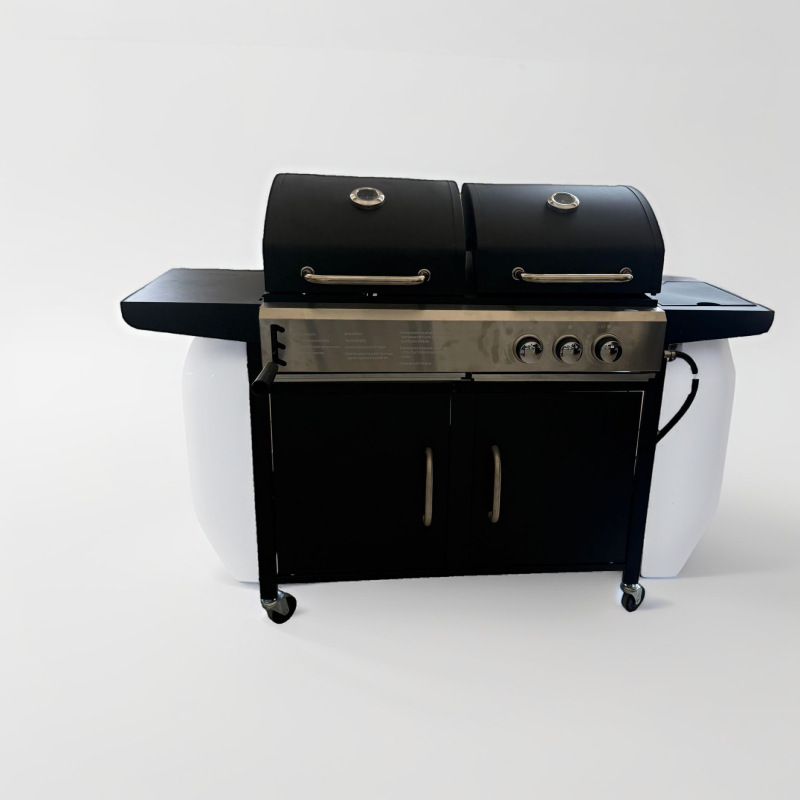 Nueva parrilla de barbacoa de venta al por mayor de acero inoxidable del fabricante, parrilla portátil para acampar en el campo, parrilla de barbacoa de encimera empotrada