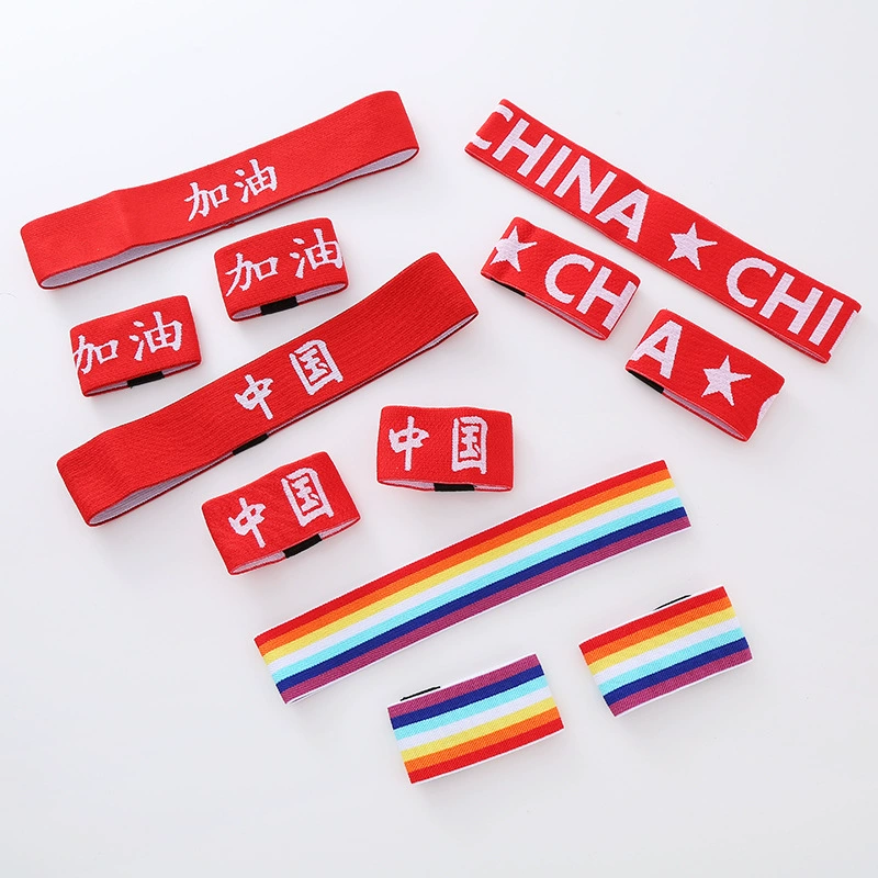 Детский набор из трех предметов Спортивный браслет Повязка для волос Модный уличный танец Хип-хоп Повязка для волос Спортивный впитывающий пот головной убор Браслет