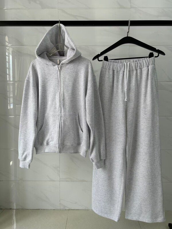 skims卡戴珊粉色休闲运动服外套时尚慵懒风拉链连帽薄绒外套卫衣|undefined