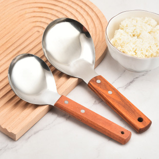 Stainless steel rice spoon rice spoon rice spoon vegetable spoon thickened large spoon rice spoon common spoon