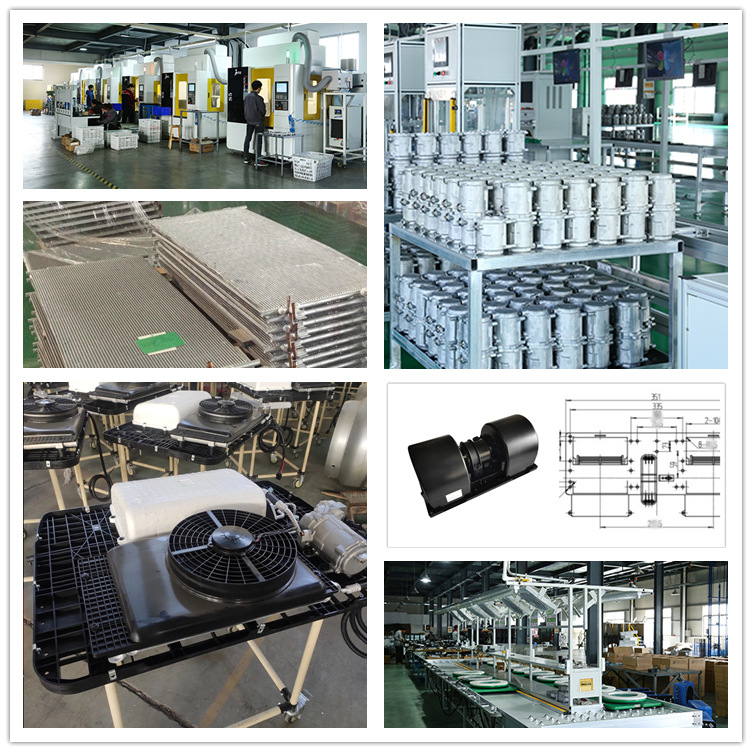 Foreign Trade Wholesale Defu Parking Air Conditioner Overhead All-In-One Dc Electric Minibus 12V Rv 24V Business Car