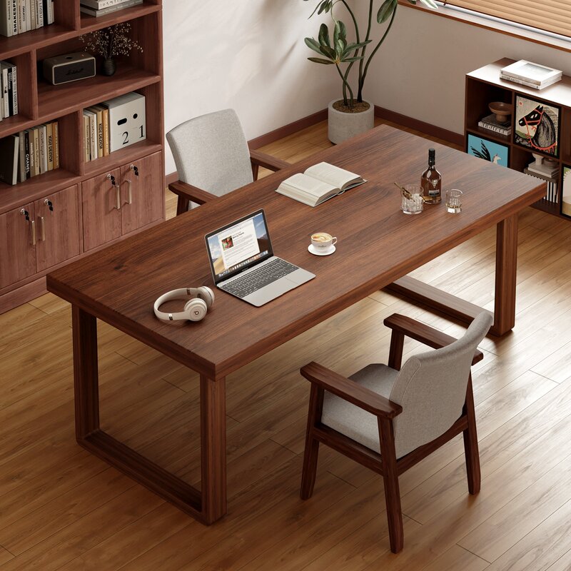 Desk that eliminates the need for a separate living room, large long table for home use in living room, bedroom, study, student reading and study table, workbench
