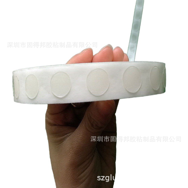 可重复使用双面胶可分离圆形双面胶点,透明圆型可移固定胶可按需