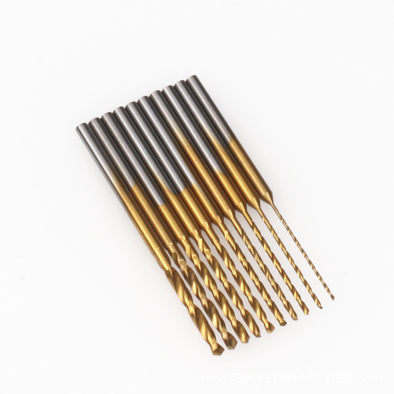 2,35mm taladro de torsión Chapado en titanio mango fijo oro y plata joyería punzonado ámbar cera de abejas taladro de perforación taladro reductor de torsión