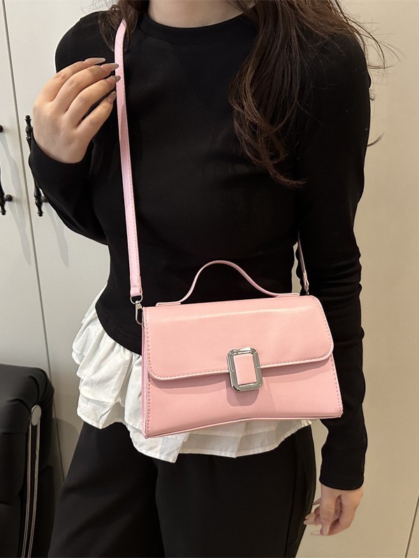 今年の人気のファッションレトロな小さなバッグ女性のための 2025 新しいフレンチニッチデザインシングルショルダークロスボディ小さな正方形バッグ|undefined