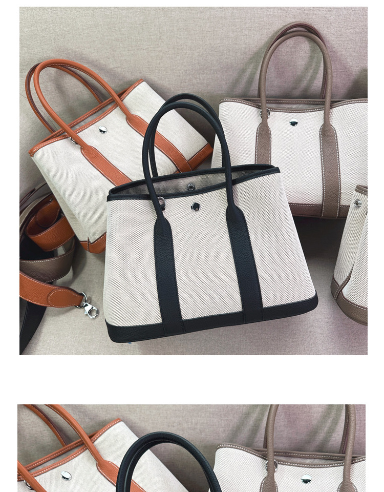 2024 neue kopf schicht rindsleder garten leinwand große kapazität Tongle freizeit handtasche schulter umhängetasche_voghion.com