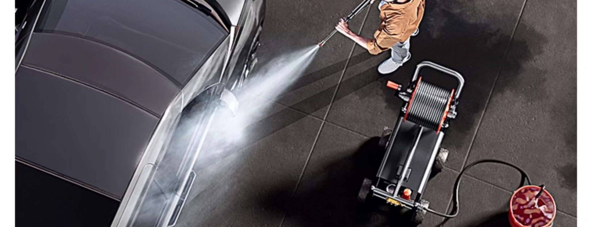 Delixi Car Washing Machine, High-Pressure Water Pump for Home Use, 220V High-Power Car Washing Water Gun, Portable Powerful Floor Cleaner