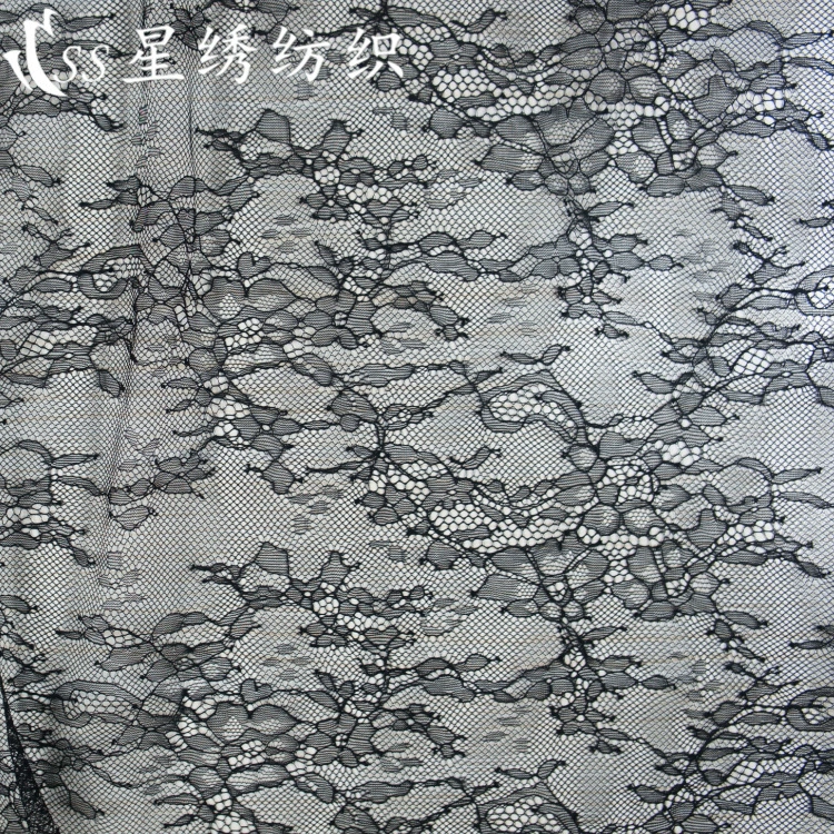 100% нейлон легкая линия обрезки кружева ткань позиционирование полого кружева мягкая тонкая мода свадебные рукава кружева
