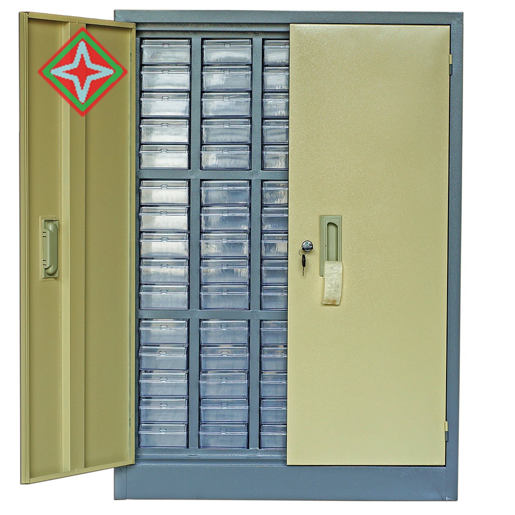 现货75抽带门零件柜透明零件柜塑料零件柜螺丝柜抽屉柜