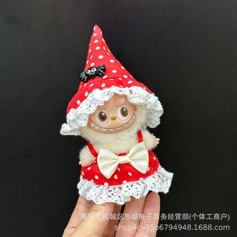 仅衣服适用四代心底密码4.0拉布布娃衣mini版Labubu迷你公仔套装|undefined