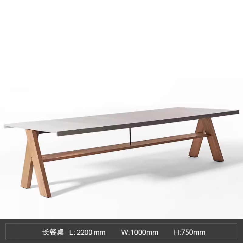 Mesa de comedor al aire libre teca trenzada impermeable tabla de mármol silla de caña jardín al aire libre patio muebles de ocio