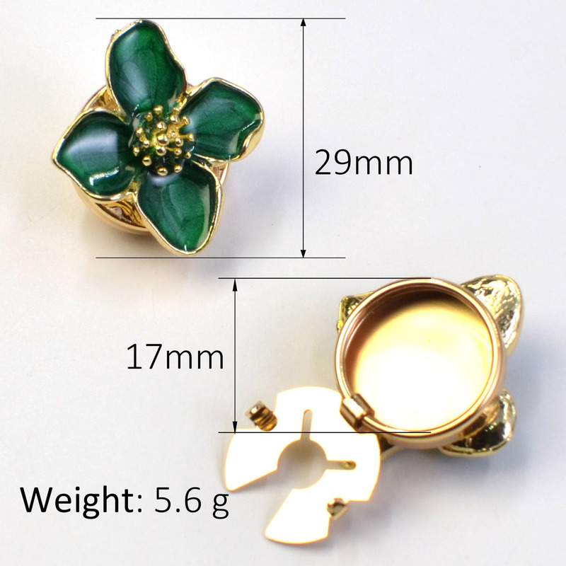 button cover 珍珠水钻衬衣袖扣纽扣盖滴油花朵领扣钻饰扣纽扣套|undefined