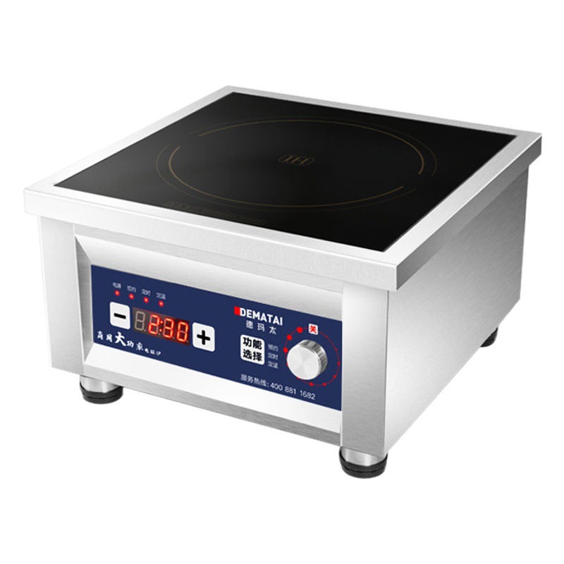 8000W cocina de inducción estufa integrada cocina comercial de alta potencia 5000W estufa de fuego fuerte estufa de batería estufa de inducción cóncava