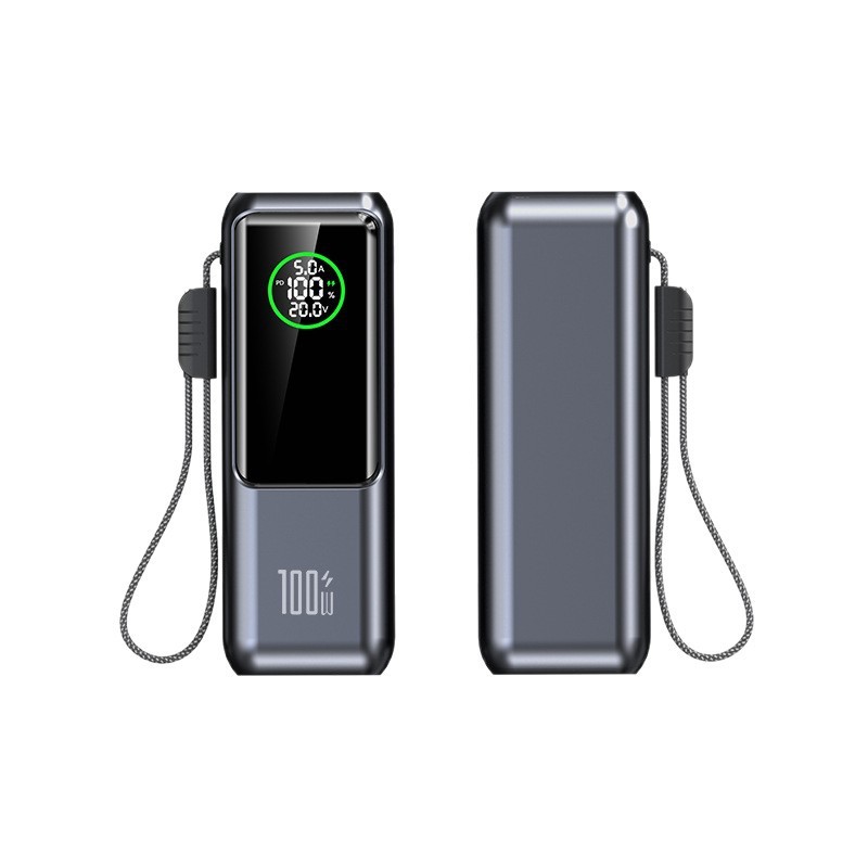国境を越えた独自のケーブル 30000 mAh 大容量パワーバンク 100W 超高速充電ポータブル電源カスタマイズ|undefined