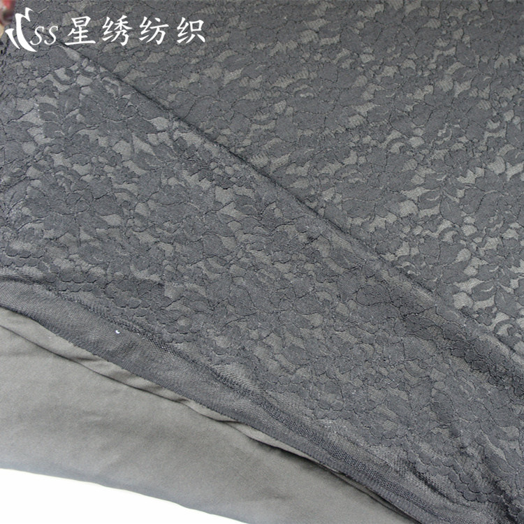 Demi-season lace elastic cloth