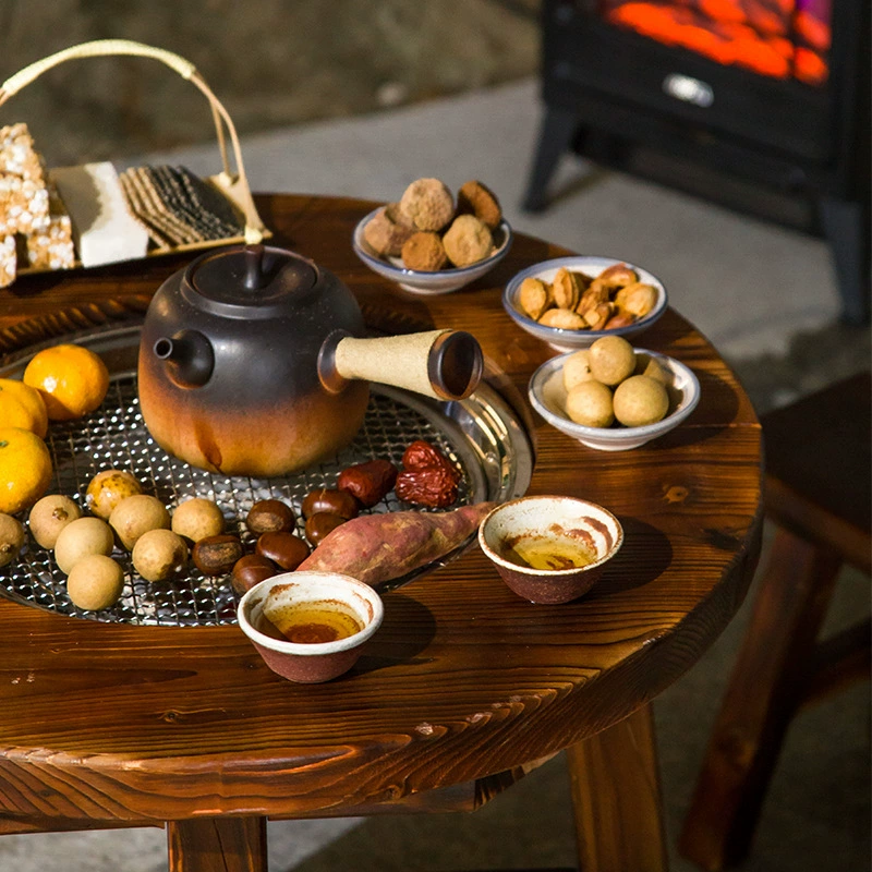 2V06 новый дворовый стол для барбекю, уличная балконная плита, чайный столик и стулья, домашний садовый гриль для барбекю, уличный гриль