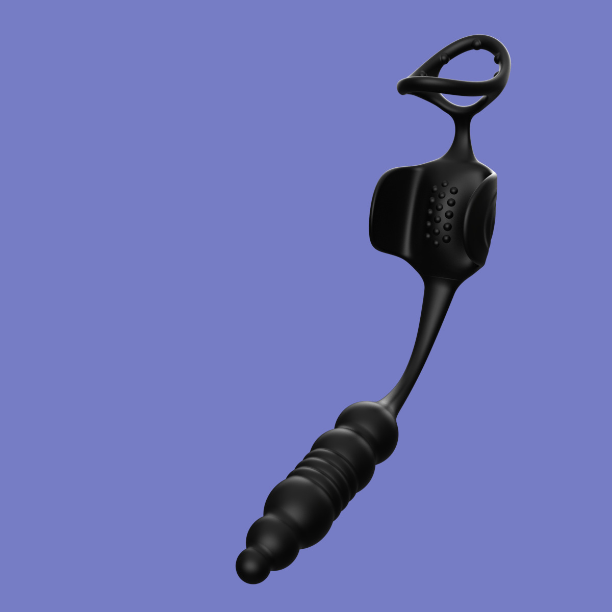 App-Controlled Telescopic Prostate Massager with Vibrating Rear Plug, Silicone — detail image 14