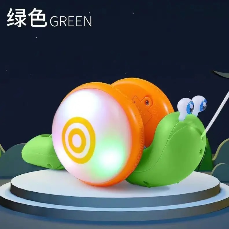 달팽이 (녹색) [소리와 빛 버전] 가방을 당겨