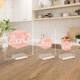 Acrylic Card Slot Base Transparent Wedding Party Digital Number Plate Base Business Card Stationery Card Card Slot Base
